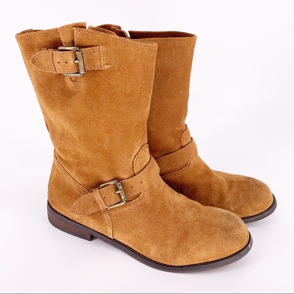 Report Shoes - Report camel colored suede boots size 8 GUC